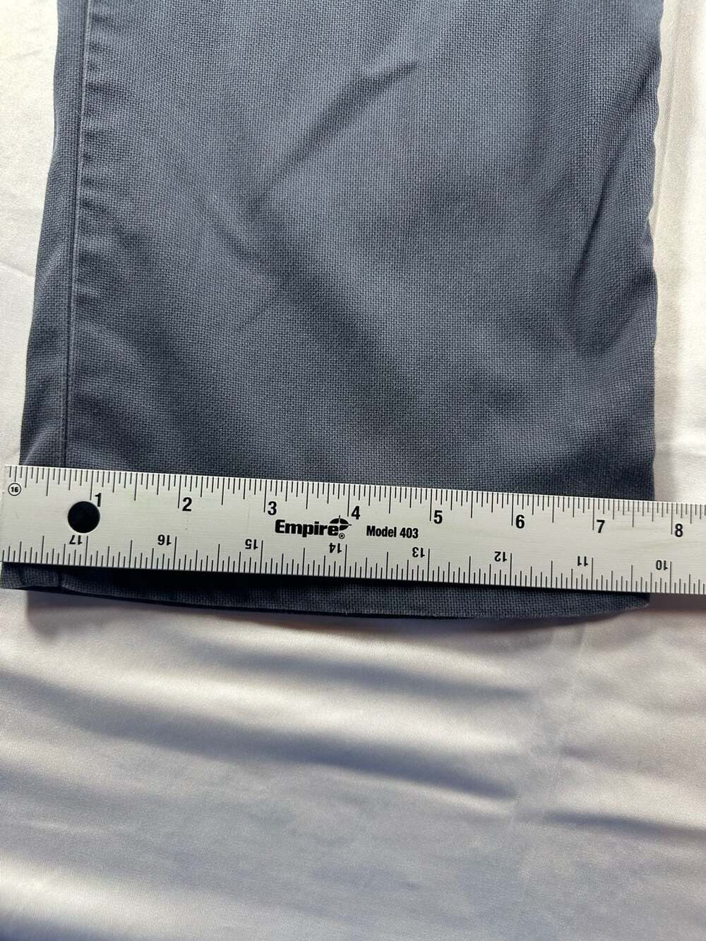 Peter Millar Five-Pocket Pants 36x32 Gray Cotton Blend - Picture 8 of 13